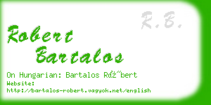 robert bartalos business card